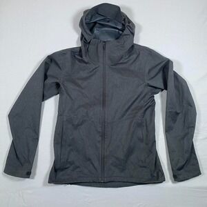 UNIQLO RAIN COAT OUTERWEAR WIND PROOF GRAY WATER RESISTANT STRETCH JACKET XS